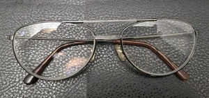 Vintage Gunmetal Silver Square Aviator Eyeglasses Frames Classic Retro Men Women - Picture 1 of 4