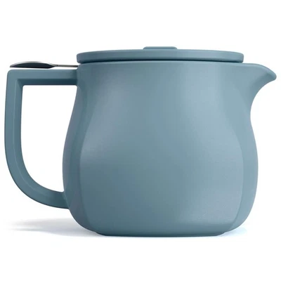 Fiore Ceramic Teapot with Infuser and Lid, Stone Blue, 24 oz. Ceramic Pot for... - Image 1 of 4