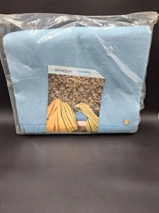 NEW Vintage Beacon Tuscany Twin Full 72 X 90" Blue Acrylic Bed Blanket Sealed - Picture 1 of 5