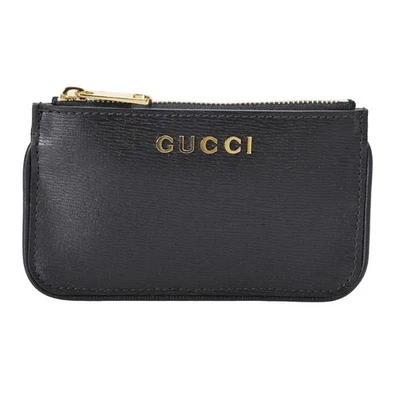 GUCCI Key Case with Keychain Leather 790102 0OP0N 1000 Black - Image 1 of 4