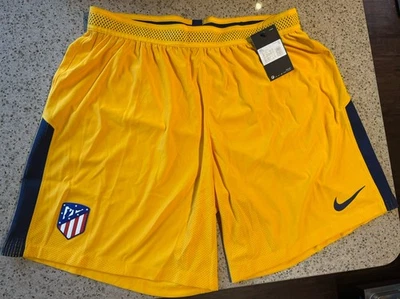 Atletico Madrid 17/18 Player Issue Away Soccer Football Shorts 878399-739 2XL - Image 1 of 4