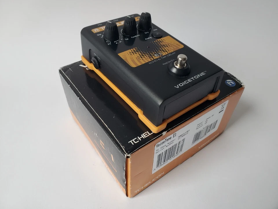 TC Helicon VoiceTone E1 - Vocal Delay & Echo Effects Pedal - Image 1 of 4