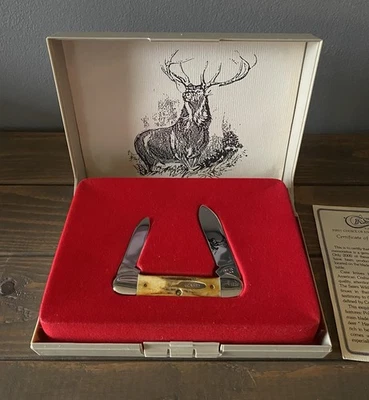 Case XX (1990) Sears Wildlife Commemorative Series Stag Canoe #1638 Of 2000 - Image 1 of 4