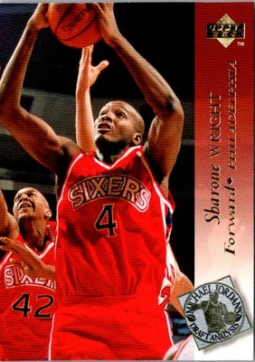1994 Upper Deck Sharone Wright #191 Philadelphia 76ers Basketball Card - Image 1 of 2