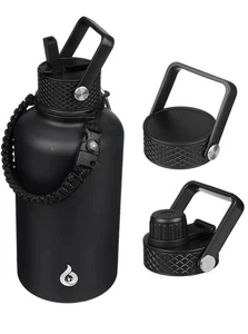 Half Gallon Insulated Water Bottles with Straw Lid, 64oz Large Water Jug, Sta... - Picture 1 of 9