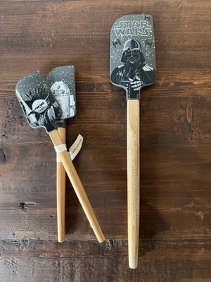 Williams Sonoma 3 Star Wars Silicone Limited Edition Spatulas Wood Handles - Image 1 of 4