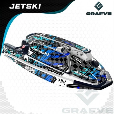 Kawasaki Jet Ski 550 Sx 440 Js Kit Gráficos Calcomanías Adhesivas Envoltura 550SX 440JS Foto 1 de 2