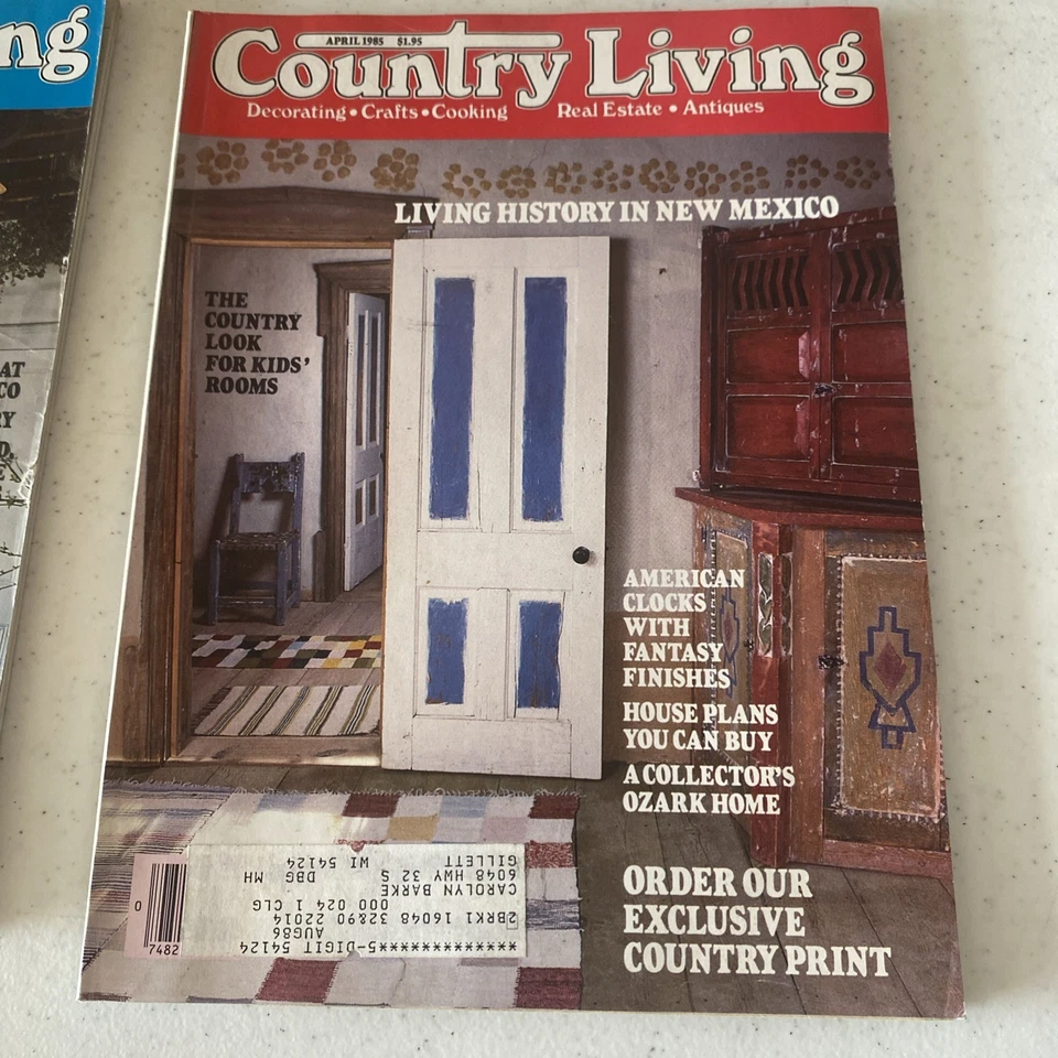 Country Living Magazine April 1985 Farmhouse Cottagecore Decorating - Image 1 of 4