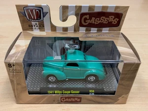 2021 M2 Machines Teal Gassers Series 1941 Willy Coupe Gasser R56 21-05 MIB Read - Picture 1 of 6