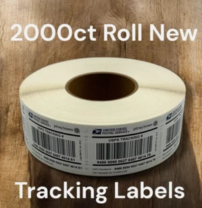Roll of 2000 Pitney Bowes Label 888 Tracking Number stickers for USPS packages - Picture 1 of 1