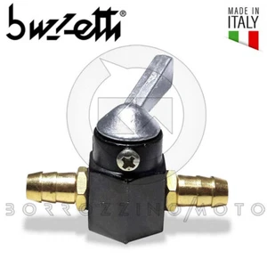 BUZZETTI 0528 RUBINETTO BENZINA IN LINEA TUBO 7mm UNIVERSALE MOTO SCOOTER KART - Foto 1 di 1