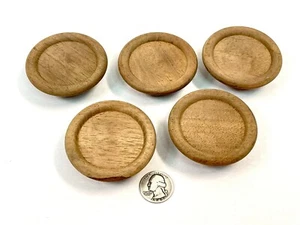 5 Vintage NOS Large 2.5" Mahogany Drawer Knobs/Pulls OVI Mid Century Modern mcm - Picture 1 of 8