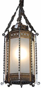 Massive Gothic Revival Pendant Light Chandelier 