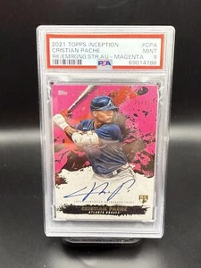 2021 Topps Inception Autographs #CPA Cristian Pache PSA 9 Magenta /99 - Bild 1 von 2