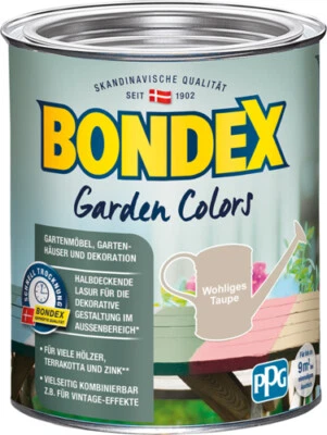 Bondex garden colors wohl. taupe 0,75l Innen & Außen wohliges taupe - Bild 1 von 2