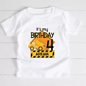 Personalized Dump Truck Birthday Shirt - Picture 1 of 4