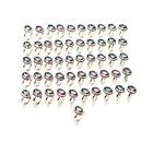 WHOLESALE 51PC 925 SOLID STERLING SILVER CUT MYSTIC TOPAZ RING LOT n893