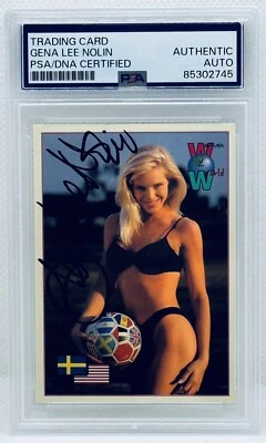 PSA DNA Gena Lee Nolan Signed ✍️ 1994 Women Of The World The Price Is Right Auto - Image 1 of 2
