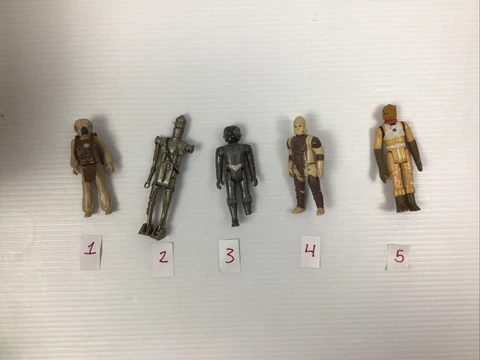 Vintage Original Star Wars Bounty Hunter Action Figure Lot of 5! L.F.L 1980-1982 Cover