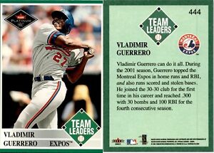 2001 Fleer Platinum VLADIMIR GUERRERO Baseball Card 444 Montreal Expos