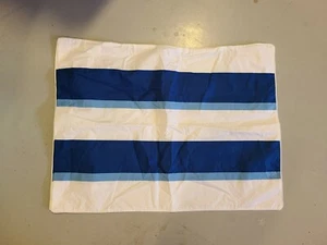 The Company Store "Blue Wide Stripes" Standard Sham - Picture 1 of 5