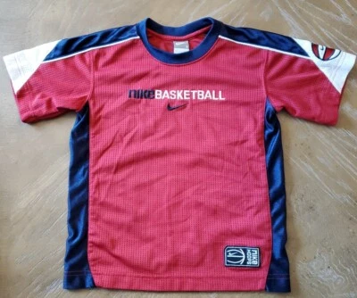 Nike Boys Stitched Basketball Jersey Size 4 Red White & Blue - Image 1 of 4