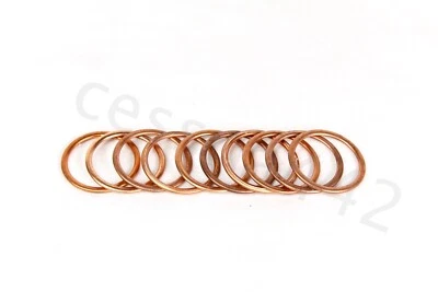 JUNTA DE COBRE ARANDELA TRITURADORA DE ACEITE MOTOR DE AERONAVE AN900-14 Bolsa de 10 piezas de servicio Foto 1 de 4