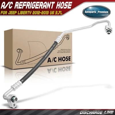 Línea de descarga de manguera de aire acondicionado para Jeep Liberty 2012-2013 compresor a condensador de 3,7 L Foto 1 de 4