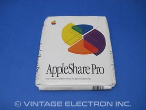 Vintage Macintosh AppleShare PRO Version 1.0 - M6825Z/A - Complete Software - Photo 1/13