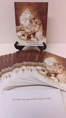 Lang Christmas Cards Away In A Manger Susan Winget 30 Cards and 32 Envelopes  - Image 1 of 4