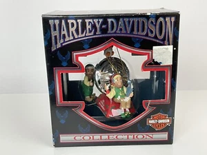 Harley Davidson Motorrad Weihnachtsschmuck Weihnachtsmannelfen Biker Design - Bild 1 von 6