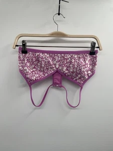 Carve Designs Bikini Top Womens Small Purple Ditsy Floral Racerback Swimwear NWT - Picture 1 of 5