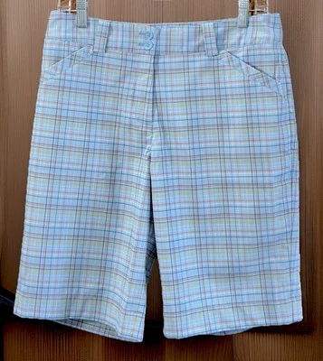 Bermudas para mujer Nike GOLF talla 8 multicolor a cuadros golf -335714-404 ⛳️ Foto 1 de 4
