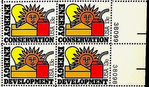 4 postfrische 1977 ENERGIEEINSPARUNG & ENTWICKLUNG BRIEFMARKEN Solarenergie Sonne Alternative - Bild 1 von 3