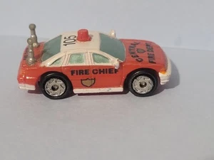 Vintage Micro Machines Fire Dept. Chief Car Chevrolet Caprice #105 Galoob (N) - Picture 1 of 6