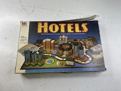 Juego de mesa HOTELS Real Estate 1987 vintage buen estado mayormente completo - LEER Foto 1 de 4