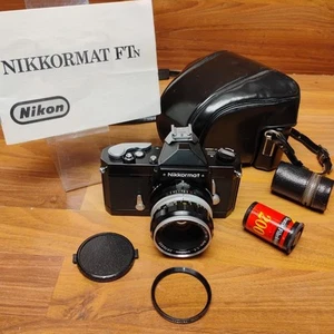 Nikon Nikkormat FTN 35mm Film SLR Camera W/ Nikkor-H 50mm f/1.2 lens *Very Clean - Imagen 1 de 24