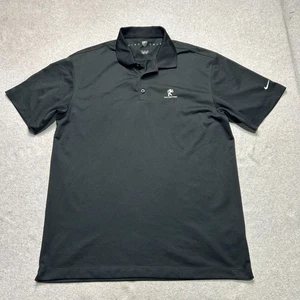 Nike Golf Polo Shirt Mens XL Black Fit Dry Performance Stretch Casual - Picture 1 of 8