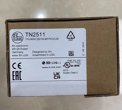 Brand New IFM  TN2511 Temperature Sensor Fast Shipped By DHL/UPS - Image 1 of 2