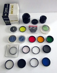 SOLIGOR Automatic 35mm f2.8 Wide Angle Lens for Pentax, & 17 Filters, 2X Tele - Picture 1 of 1