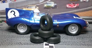 1/32 URETHANE SLOT CAR TIRES 2pr. PGT-21083 fits Scalextric D-Type Jaguar C-3205 - Bild 1 von 1