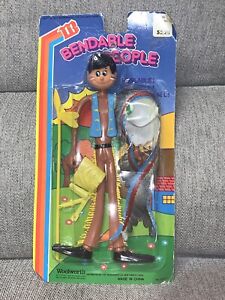 Vintage Bendable Indian Figure From Bendable People Series NOS