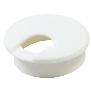 10x (51MM) 2" Round White Computer Desk Table Port Wire Cable Hole Cover Grommet - Picture 1 of 12