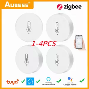 1-4X Tuya Smart Zigbee Temperature Humidity Sensor Indoor Thermometer Monitor - Picture 1 of 17