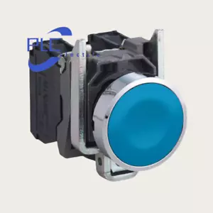 XB4BA61 1PC New Schneider Push button metal flush blue 22mm spring return unmark - Picture 1 of 3