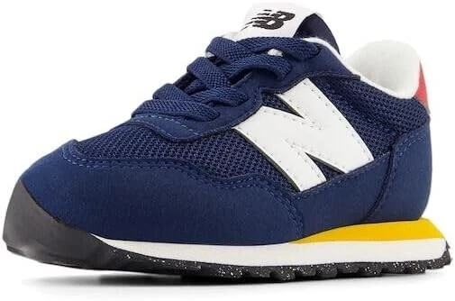 New Balance Kids 237 Bungee Sneaker,NB NAVY/VARSITY GOLD, 2W Infant (0-12Month) - Imagem 1 de 4