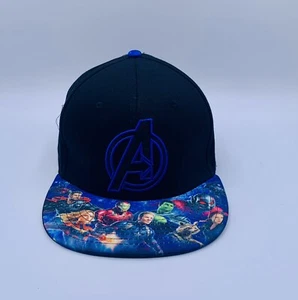 The Avengers End Game Marvel Comics Snapback Hat Cap Heroes Men Women Black Blue - Picture 1 of 4
