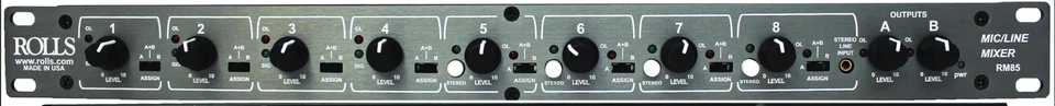 Rolls 2 Zone Mic Line Mixer RM85