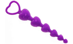 KAPE Soft Silicone Anal Beads G-Spot Sex Toy Prostate Massager Butt Plug Purple - Picture 1 of 4