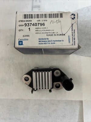 93740796 REGOLATORE ALTERNATORE GM DAEWOO CHEVROLET MATIZ KALOS - Immagine 1 di 3